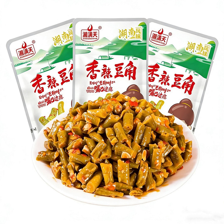 湘满天 香辣酸豆角 酸咸菜 香辣豇豆 下饭菜酱腌菜 28 克*5 包