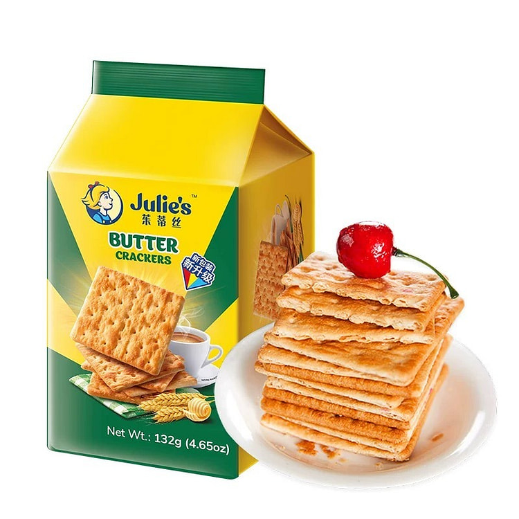 julies马来西亚老式奶油苏打饼干132g*2