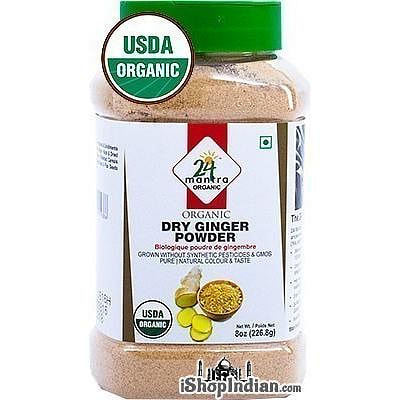 24 Mantra Organic Ginger Powder - 8 oz jar