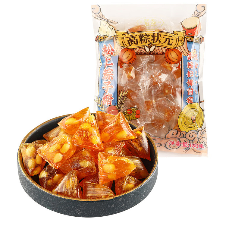 老城隍庙粽子松仁糖180g*1袋 180 克