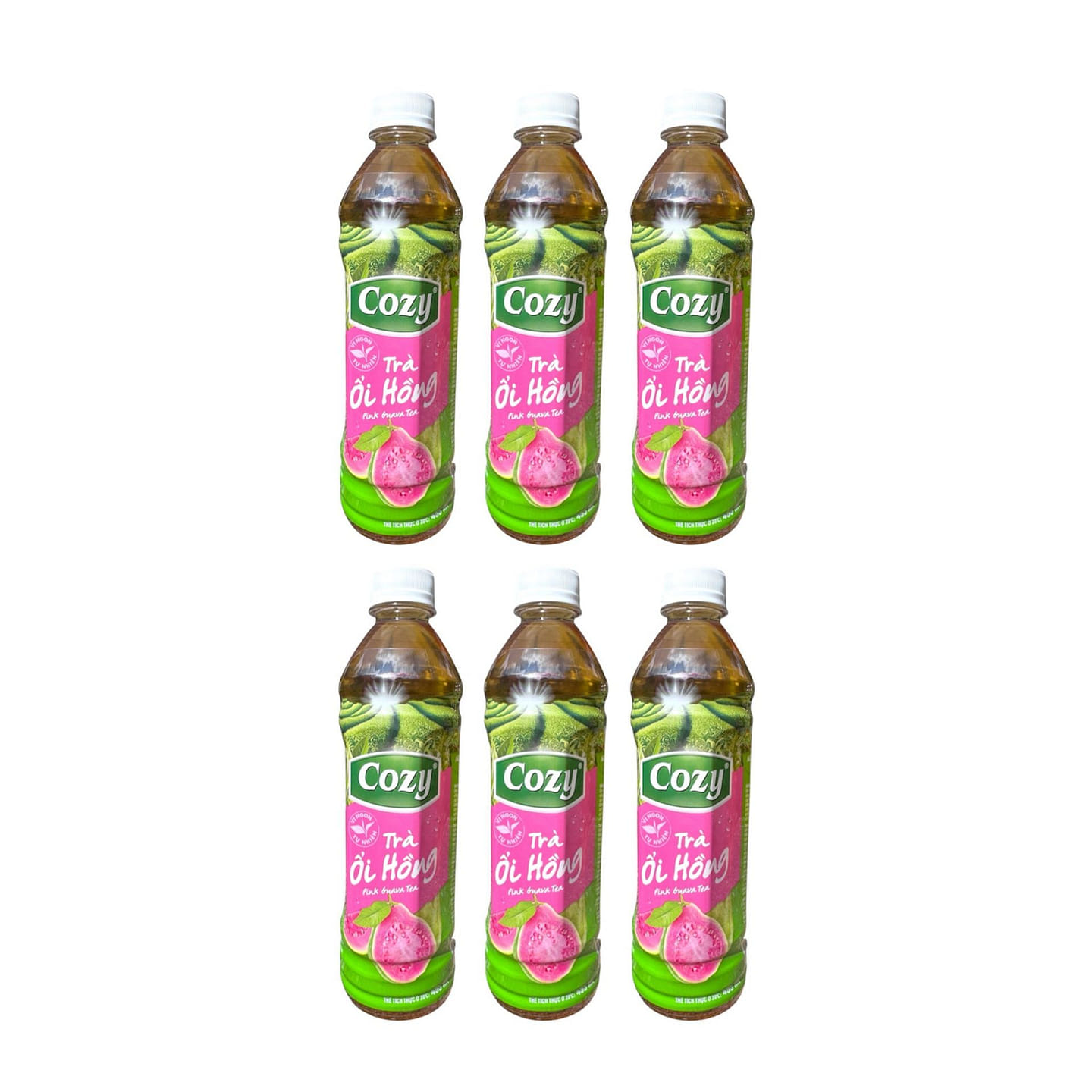 [Cozy] Pink Guava Tea Tra Oi Hong 1 pack*6 bottles