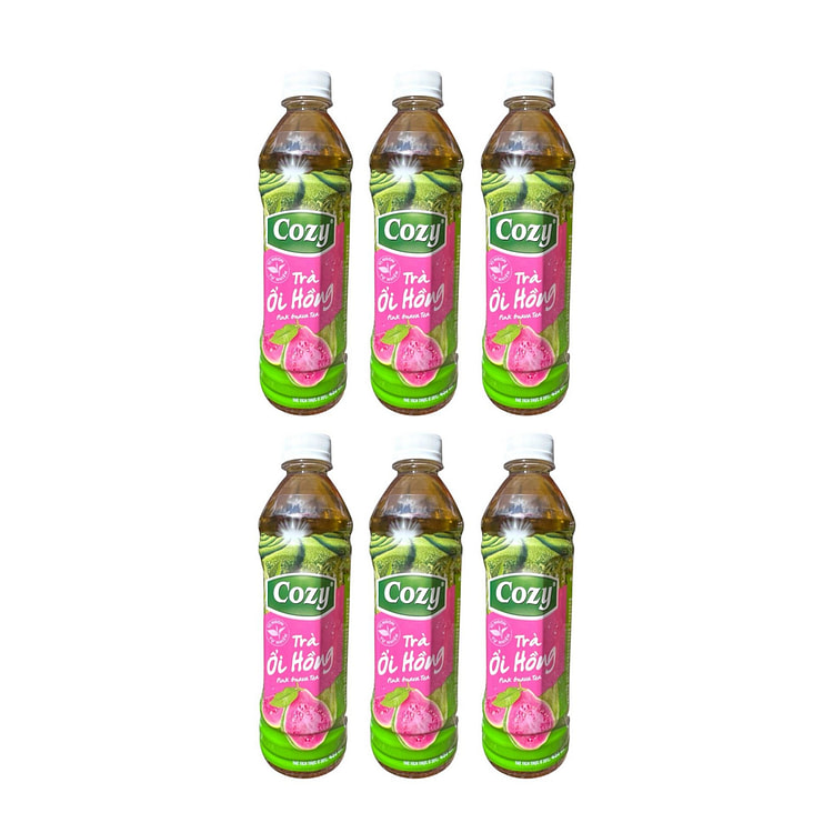 [Cozy] Pink Guava Tea Tra Oi Hong 1 pack*6 bottles