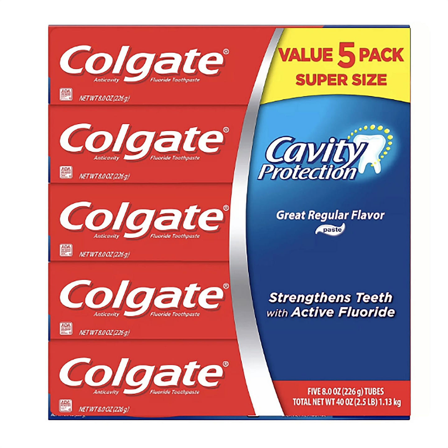 Colgate Cavity Protection Regular Toothpaste 226g 5 each