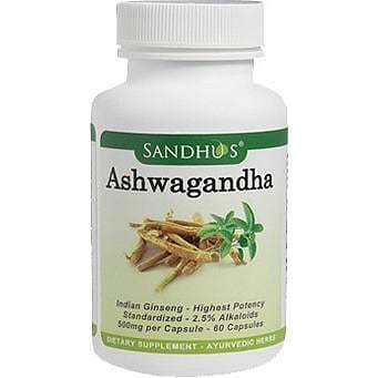 Ashwagandha – Anti-Stress (Sandhu’s Ayurveda) – 60 Capsules 60 count