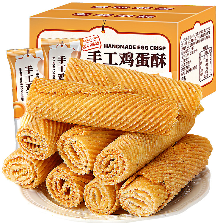 欧贝拉手工鸡蛋酥休闲食品240g/箱