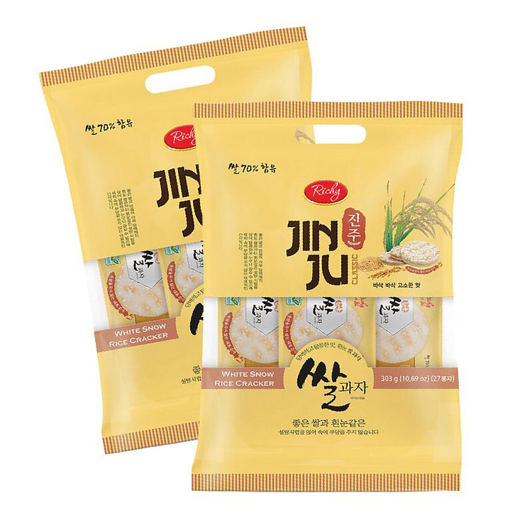 Jinju White Snow Rice Cracker (Pack Of 2)