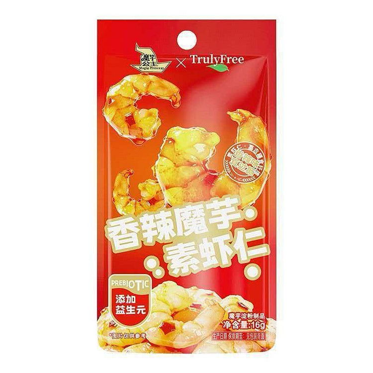 洽洽香辣魔芋素虾仁16gX5袋素食休闲小零食 80 克