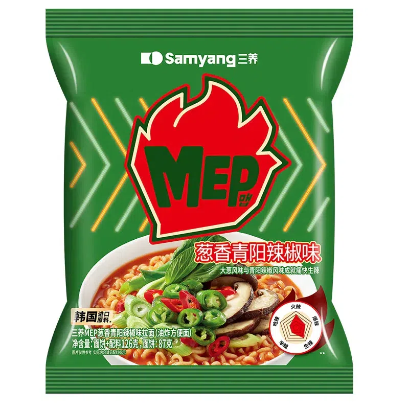 mep Scallion & Qingyang Chili Flavor 126g*1 bag 120 g