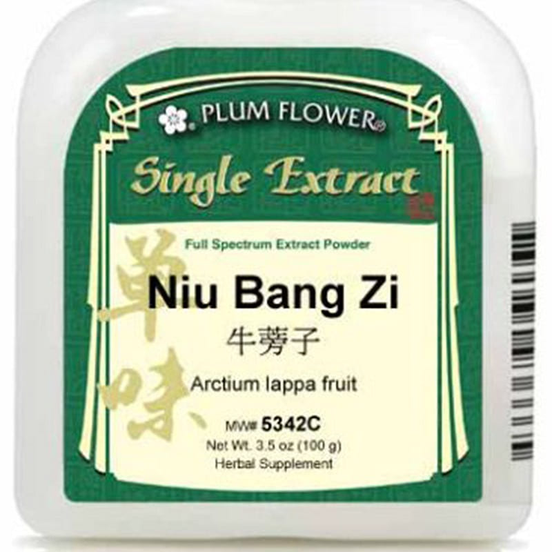 Niu Bang Zi, extract powder Arctium lappa fruit 1 each