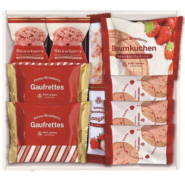 Senjudo Amaou Strawberry Baum & Petit Gateau Gift 1 each