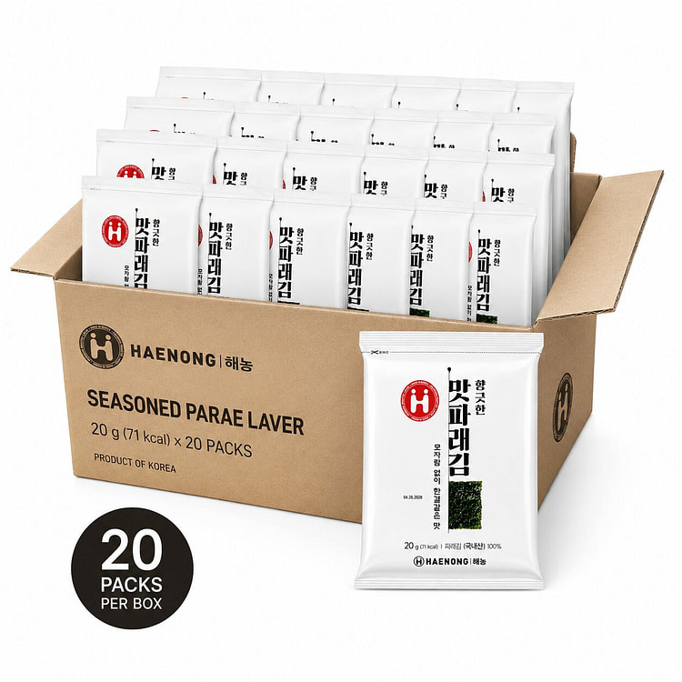 [Haenong] Green Laver (Parae Gim) 1 box*20 pack