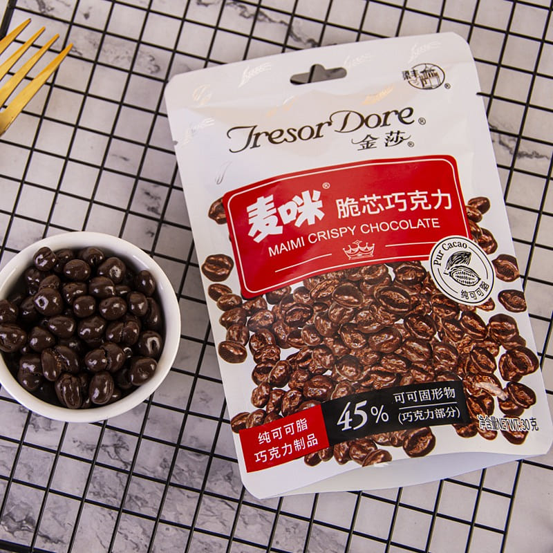 [2 bags of sweet memories after 8090] Liang Feng Mai Mi milk chocolate Crispy co 60 g