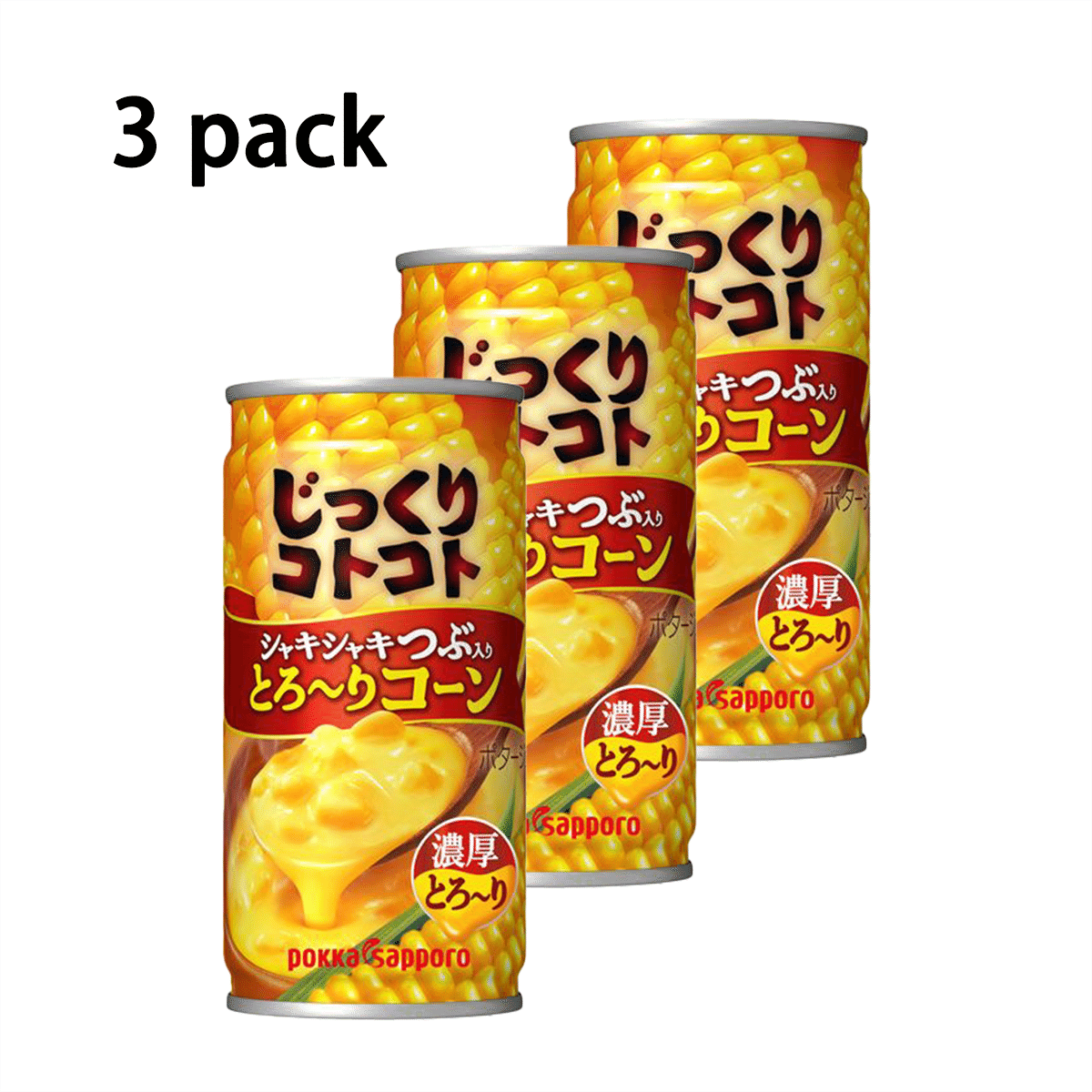 Pokka Sapporo Corn Soup Can (Pack of 3) 1 count