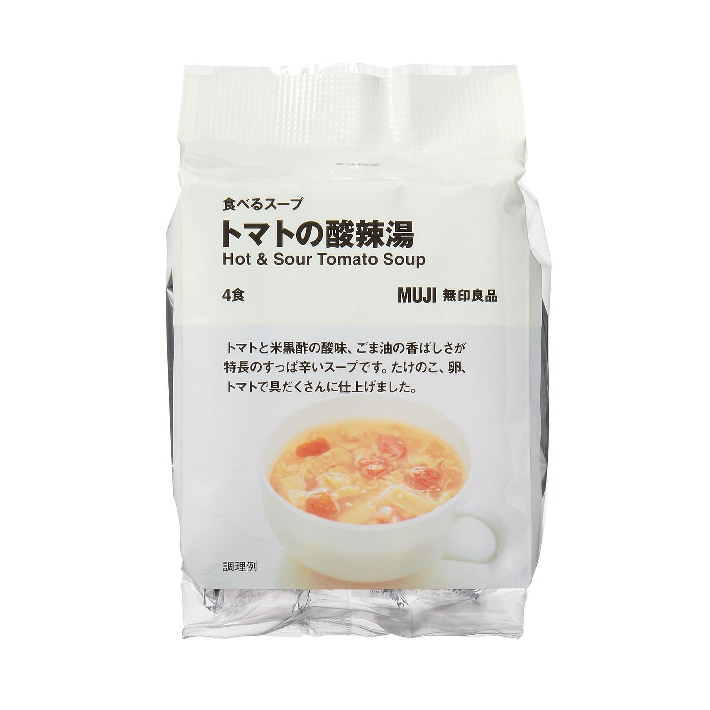 MUJI Tomato Hot and Sour Soup 4 Servings 1 each