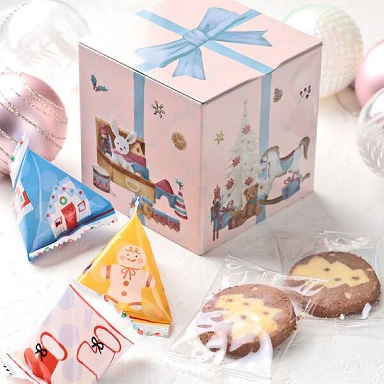 KALDI Original Christmas Gift Box Tin 1 piece, Randomly Shipped
