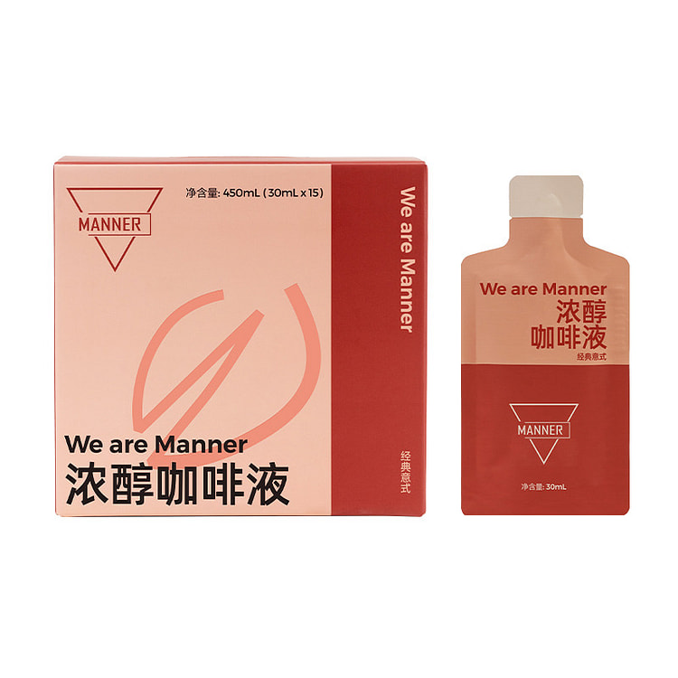 MANNER Cold brew coffee liquid 15*30ml