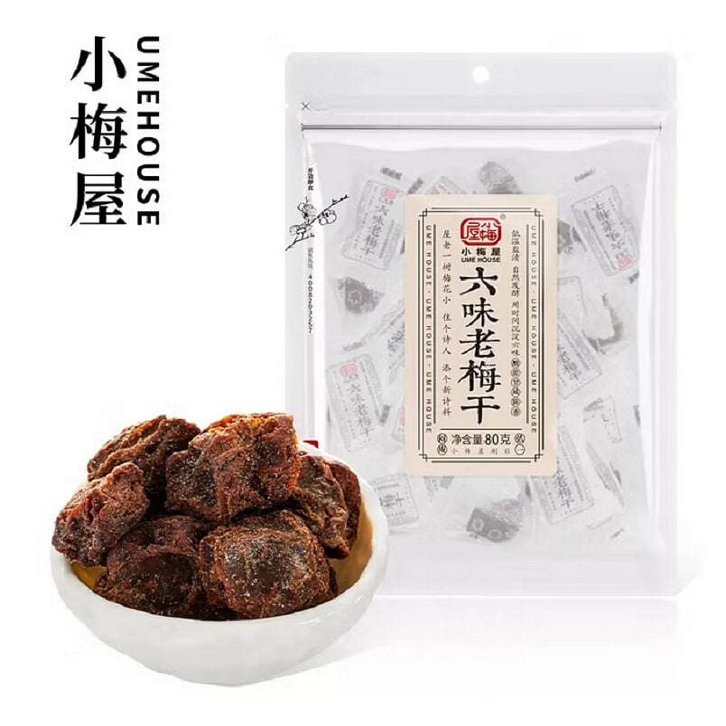 Xiaomeiya Six Flavors Old Dried Plum 80 g