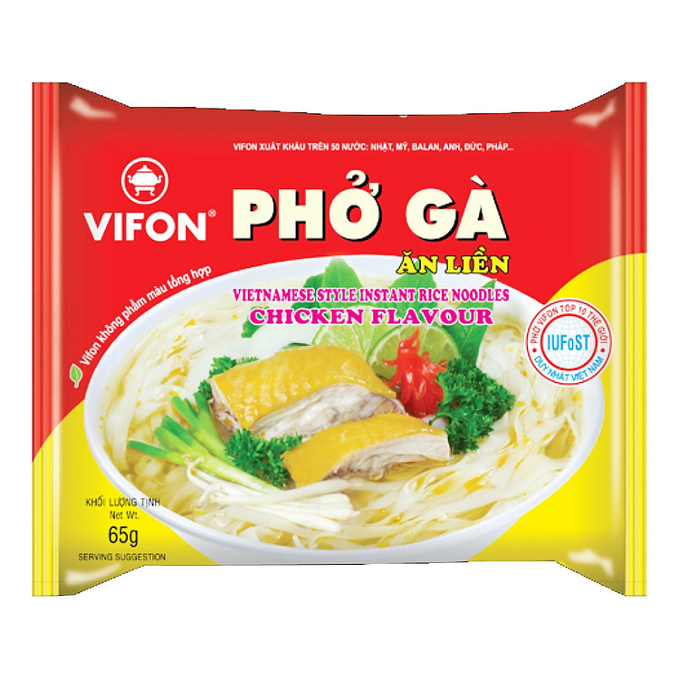 Vifon Rice Noodles Chicken Flavor Pho Ga 1 each