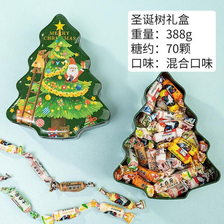 大白兔奶糖圣诞礼盒混合口味388g*1盒 388 克