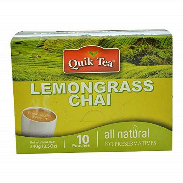 Quik Tea Lemongrass Instant Tea 10 Sachets 10 count
