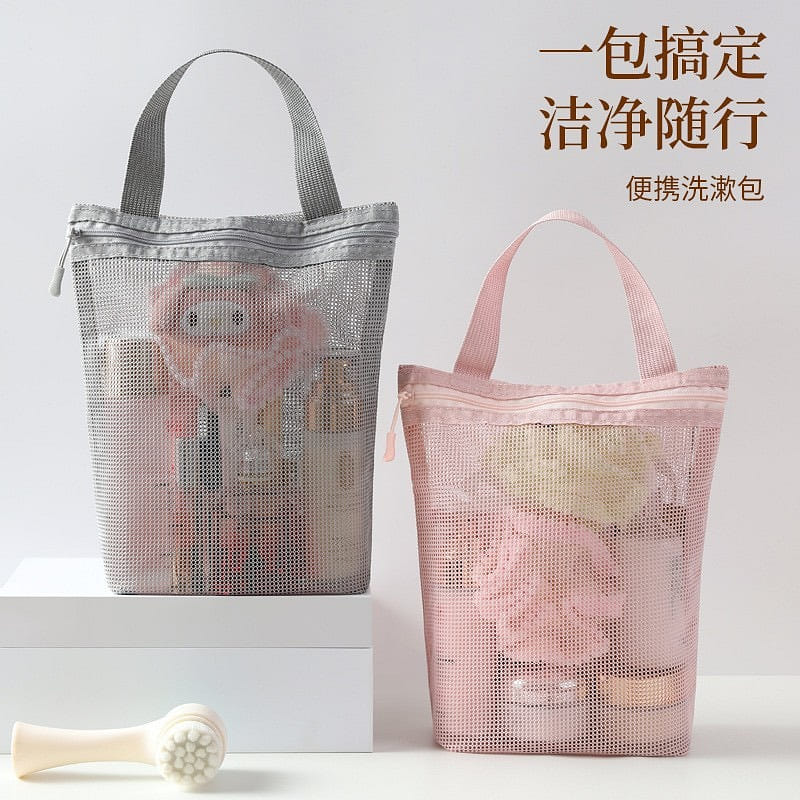 Toiletry Handheld Bag Portable Large-Capacity gray 1 each