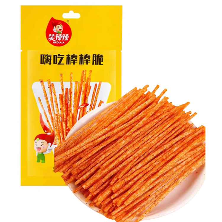 笑辣辣嗨吃棒棒脆 辣条麻辣棒 香酥脆休闲小零食 脆辣棒8090后怀旧零食休闲小吃 42g*1包