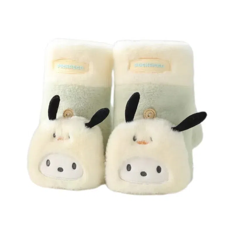 Sanrio Cartoon Warm Flip Gloves Outdoor Cycling Gloves -Pochacco Style 1 Pair 1 each