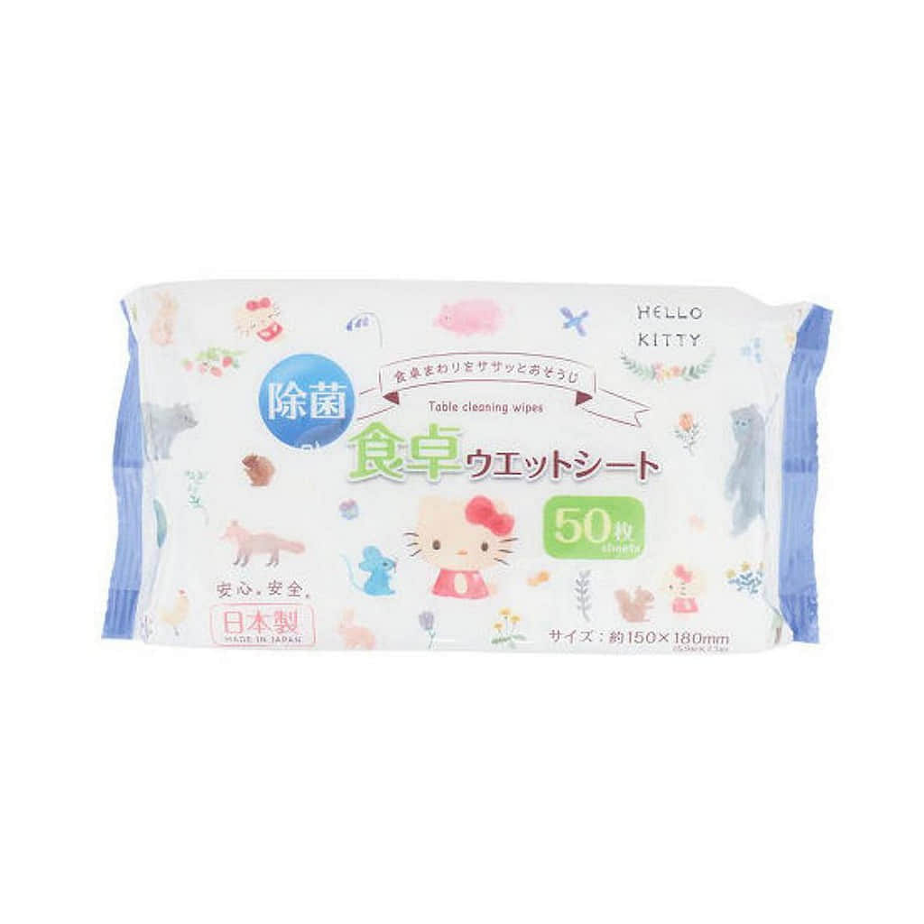 Japan Sanrio Hello Kitty Table Cleaning Wipes 50pc 1 パック