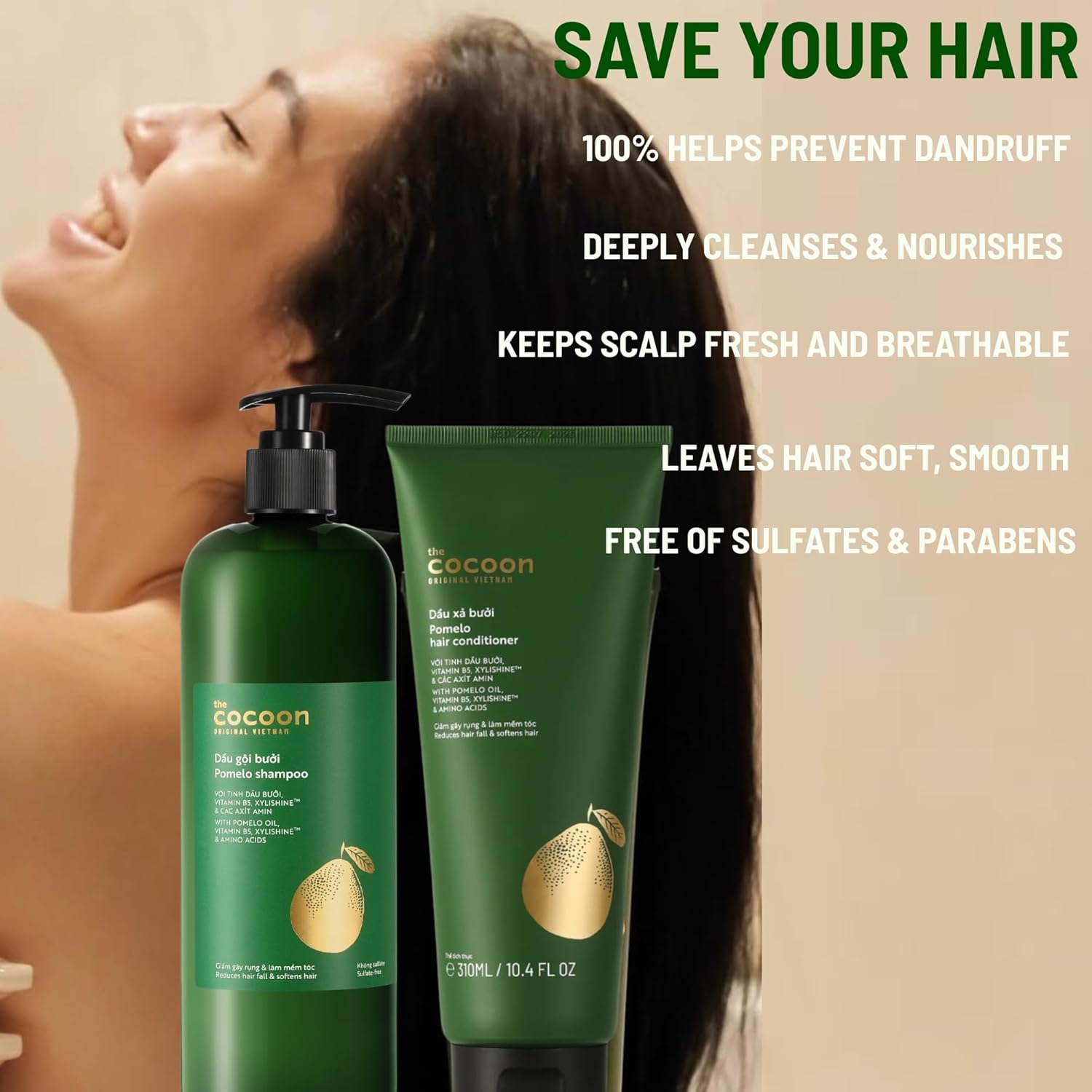 Get Cocoon Pomelo Shampoo & Conditioner Set 310ml each 2 pack