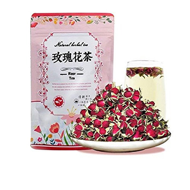 滇迈玫瑰花茶 云南丽江玫瑰花蕾草本茶 - 特级玫瑰花蕾茶，富含抗氧化剂，美丽而芳香 无硫磺熏制，100g/包，美国仓库发货，包邮到家