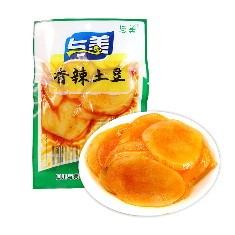 与美香辣土豆片麻辣素食小包开袋即食休闲零食麻辣 40g*1袋装