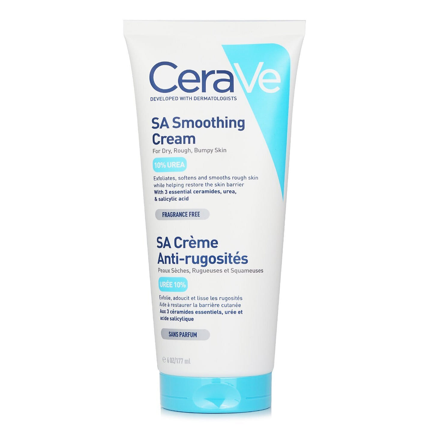 CeraVe SA水楊酸身體乳霜保濕補水改善組織去角質雞皮膚修復平滑肌膚 177ml/6oz 177 毫升
