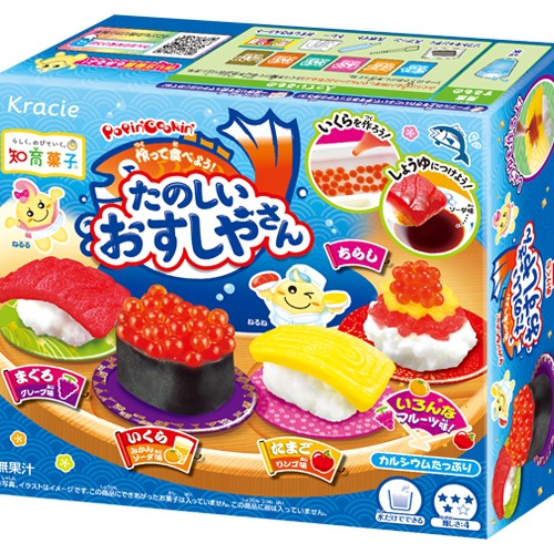 【日本直郵】日本KRACIE嘉娜寶 POPINCOOKIN 壽司DIY自制手工糖果食玩 1盒裝 1 份