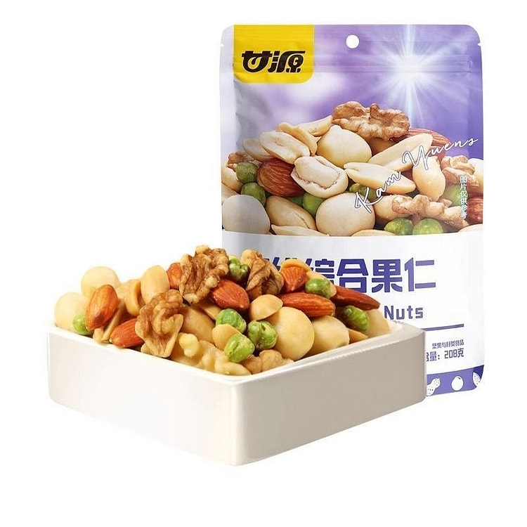 甘源 综合果仁坚果混合儿童干果零食独立小包装解馋 208 克