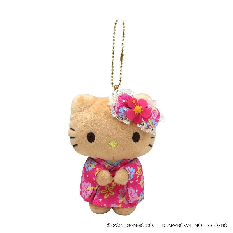 Get Sanrio Tanned Kimono Plush Keychain Hello Kitty 1 each