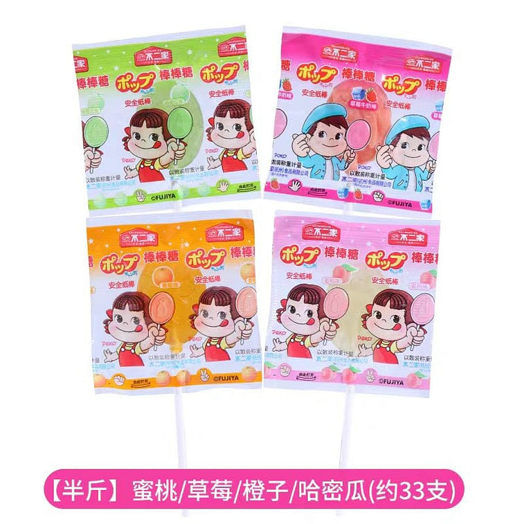 Japan FUJIYA Fujiya Lollipop Fruit Flavor, 33Piece 250 g