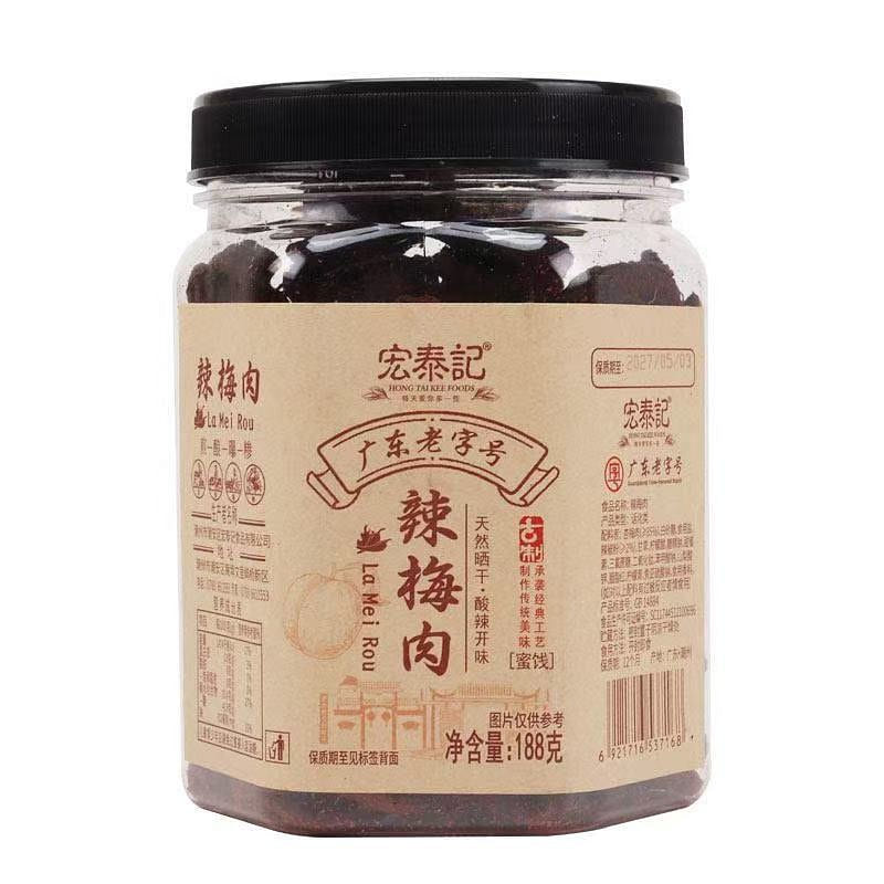 Hongtai Ji Spicy Plum Pork 188g*1 Bottle 1 bottle