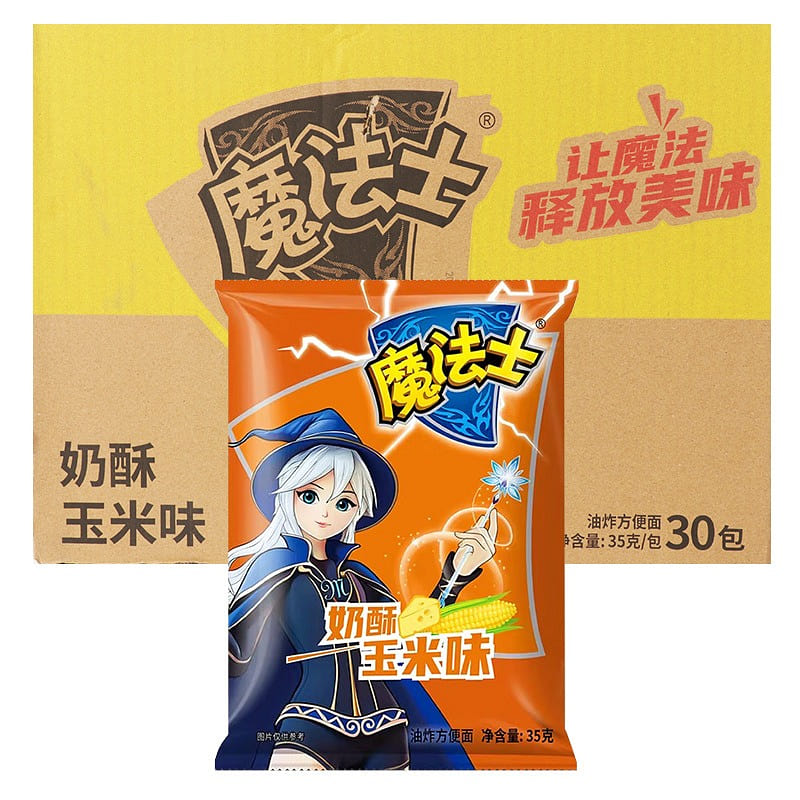 35g Magician Cheese Corn Flavor Noodle 30 pack