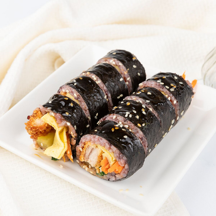 炸鸡排紫米紫菜包饭