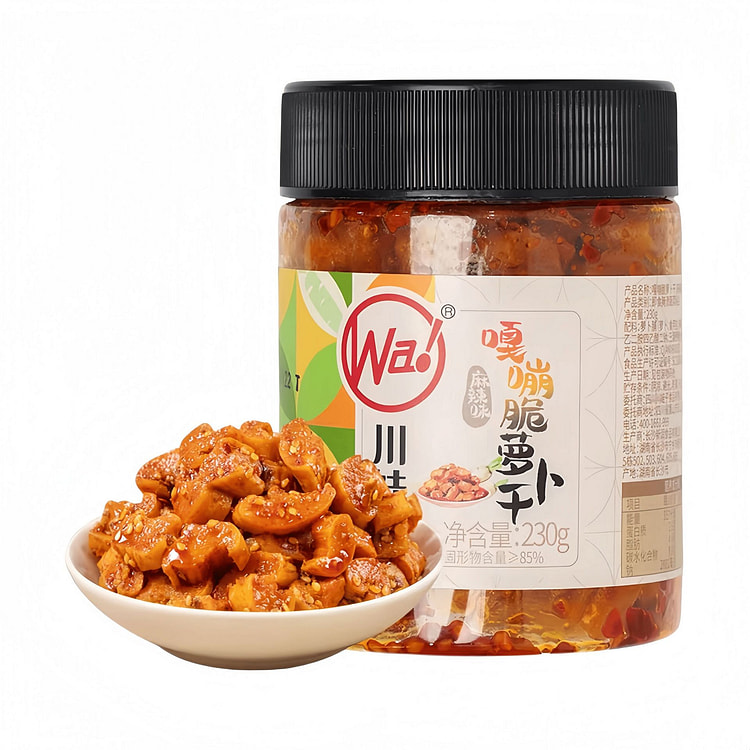 川娃子  嘎嘣脆麻辣萝卜干230g*1瓶 230 克