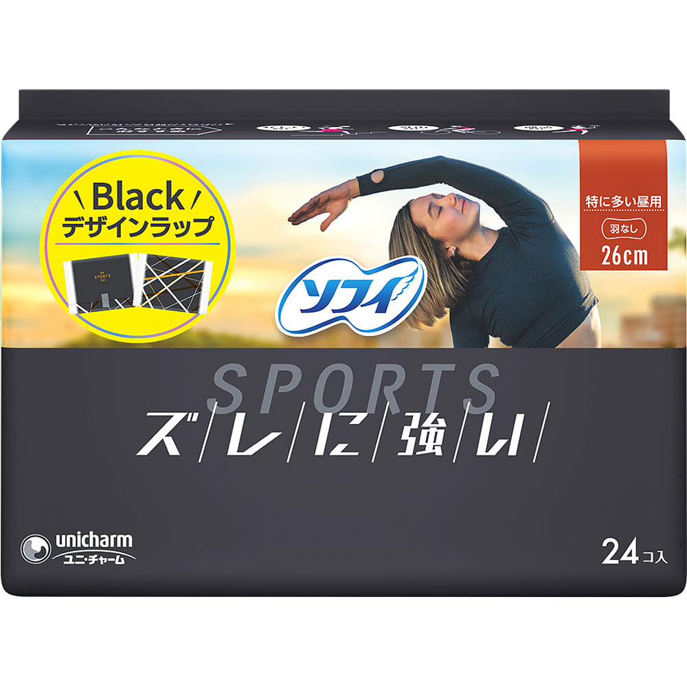 Sofy Sport 26厘米超薄无翼卫生巾24片 1 个