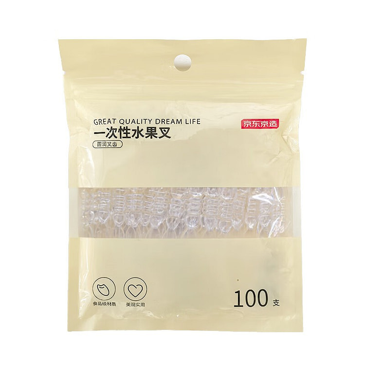 京东京造 一次性水果叉100支 1 份