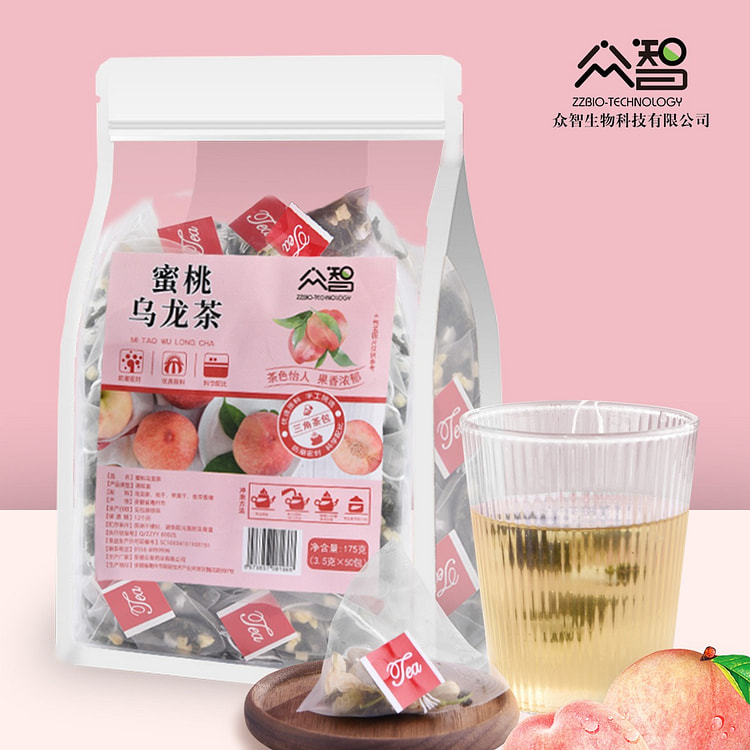 Peach Oolong Tea Freeze-dried Peach Diced Oolong Tea Combo 3.5g*50pcs/bag