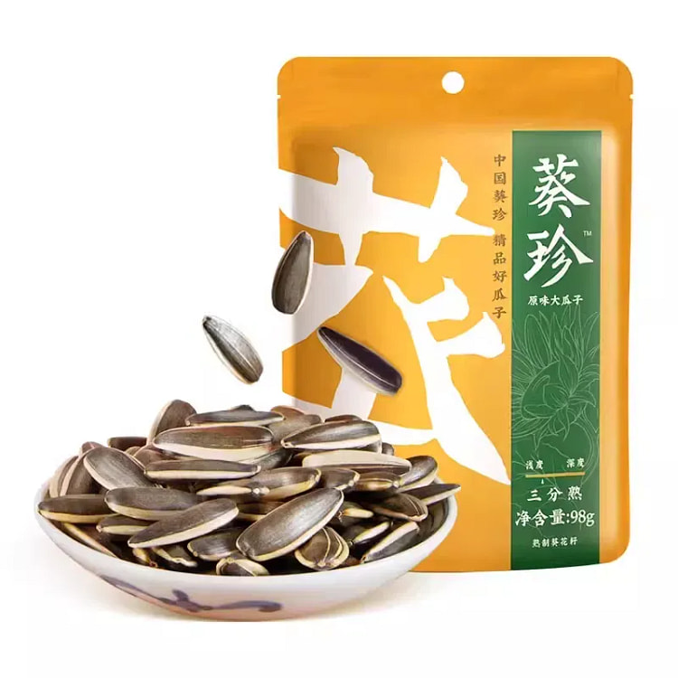Kuizhen Big Sunflower Seeds, 3/10 Roasted, 98g 98 g