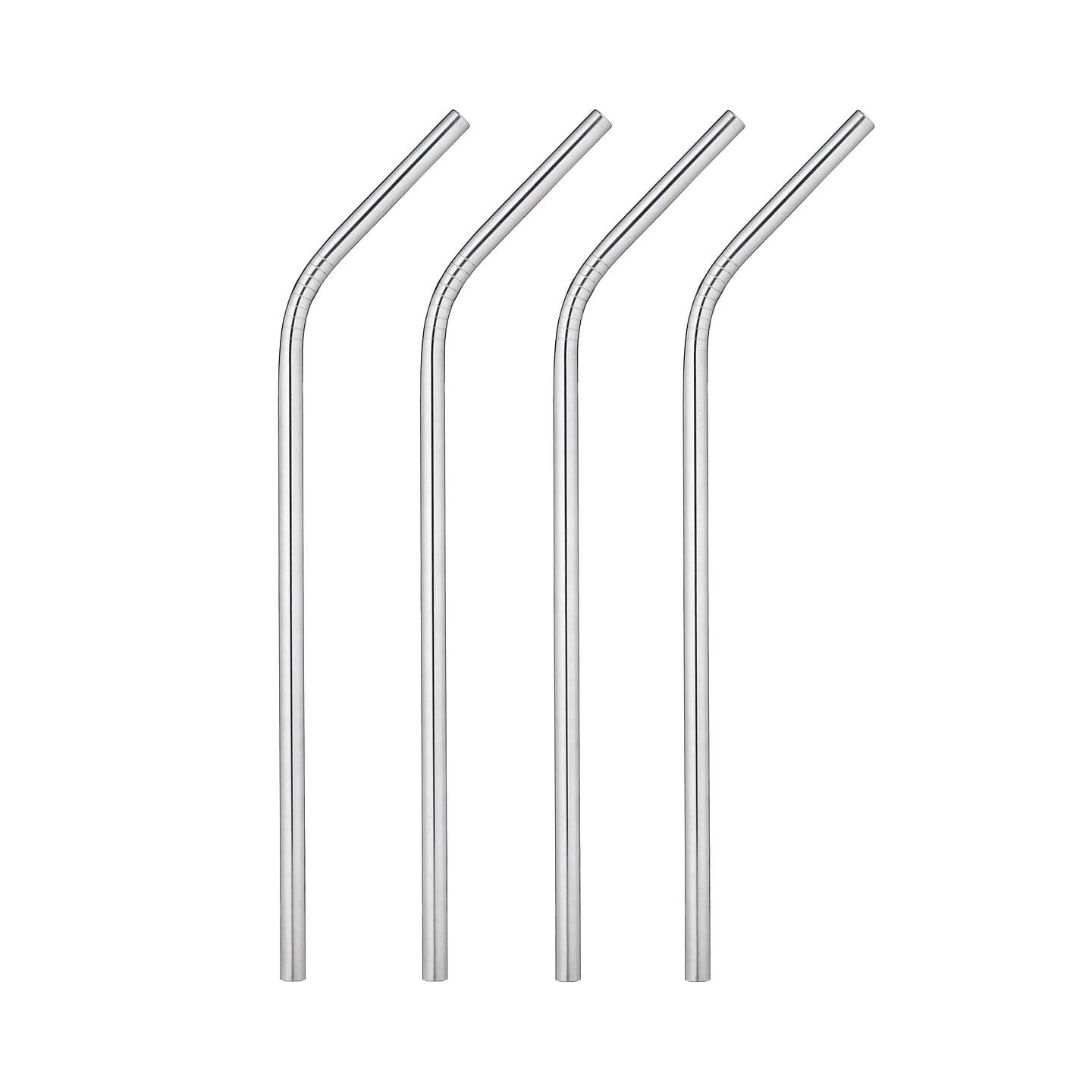 Set of 4 Stainless Steel Straws by Savoy - Dishwasher Safe 4 个