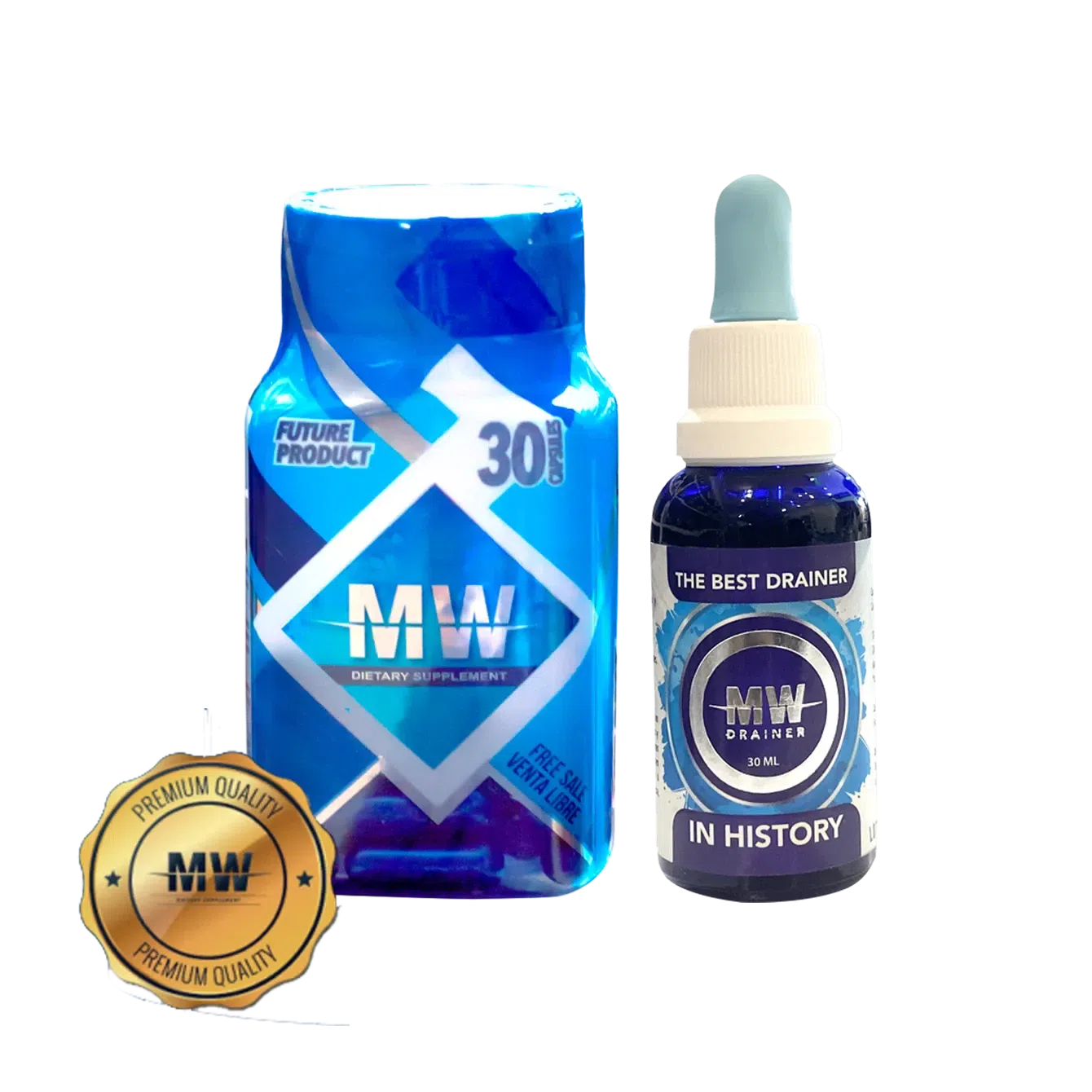 MW Fat Burner Combo PILLS + DRAINER Dietary Supp 1 bottle