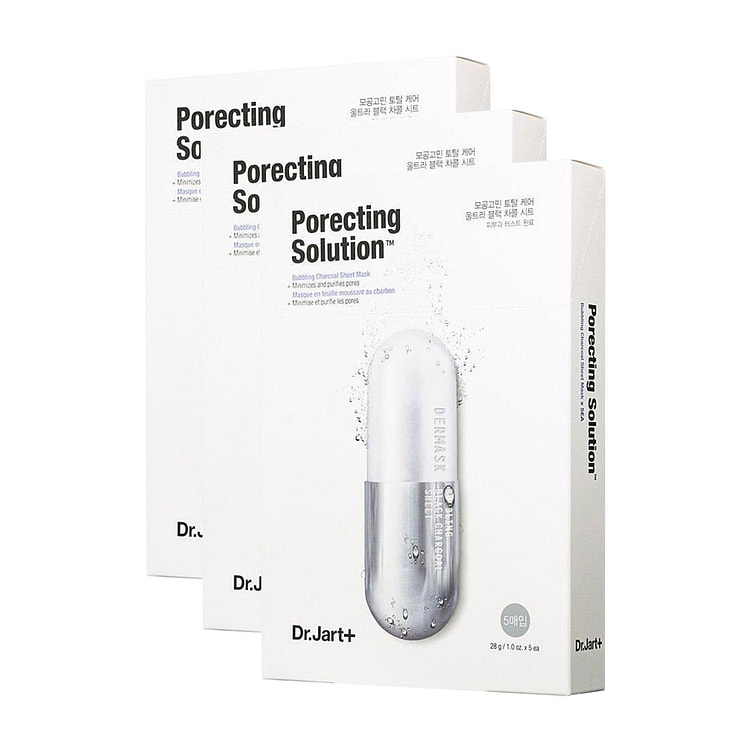 DR JART+ Dermask Ultra Jet Porecting Solution Bubblirng Charcoal Sheet Mask