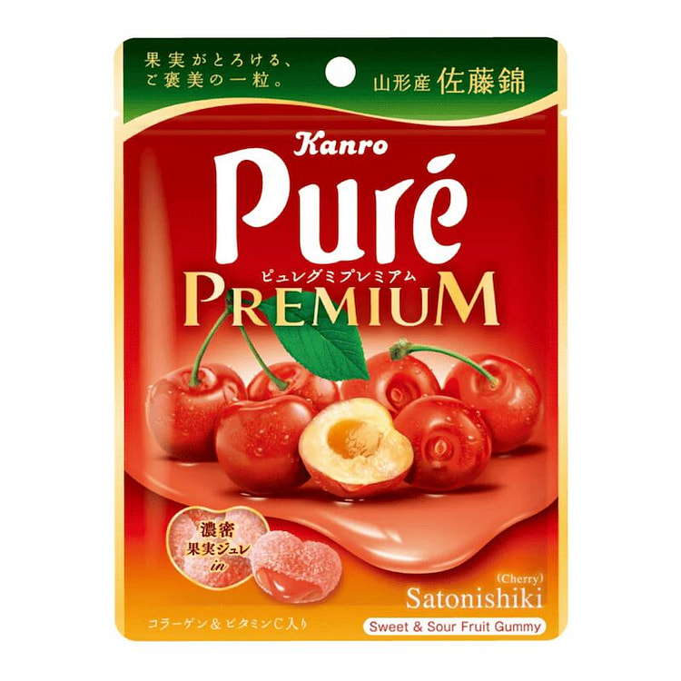 KANRO new Premium SatoNishiki Cherry Soft gummy54g 54 g