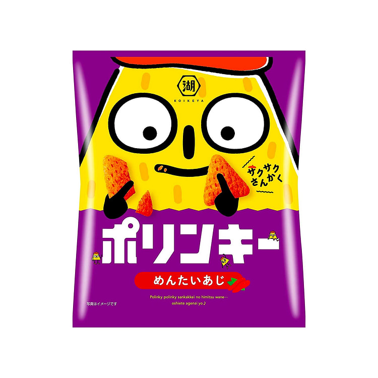 Potato Chips POLINKY Mentai Corn Snack KOIKEYA 55g 1 each