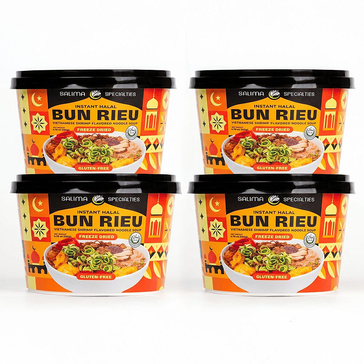 Salima Vietnamese Instant Bun Rieu Bowl, Pack of 4 1 box*4 pack